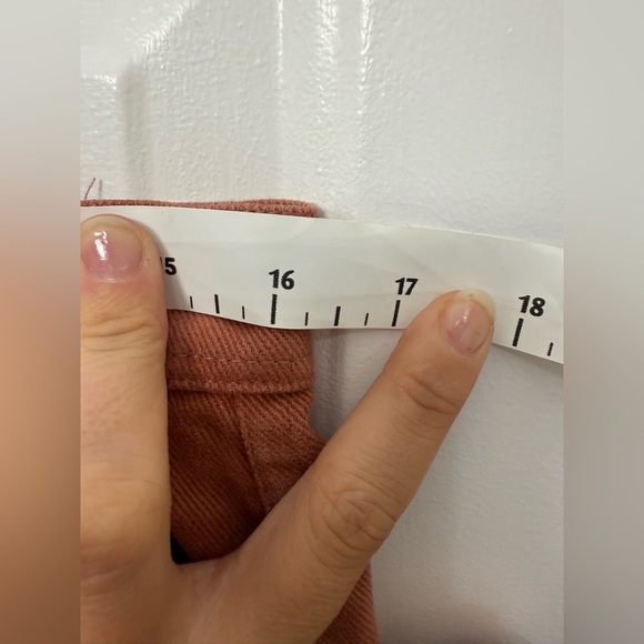 Women’s Farewell Frances Pink Twill Shorts Size Large Sustainable Eco Friendly - Picture 4 of 5